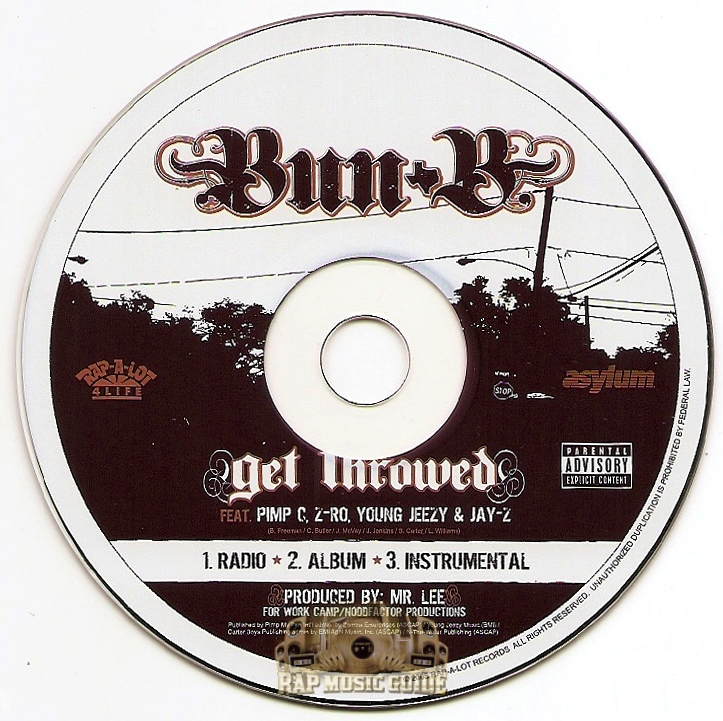 Bun B Get Throwed Promo, Single. CD Rap Music Guide